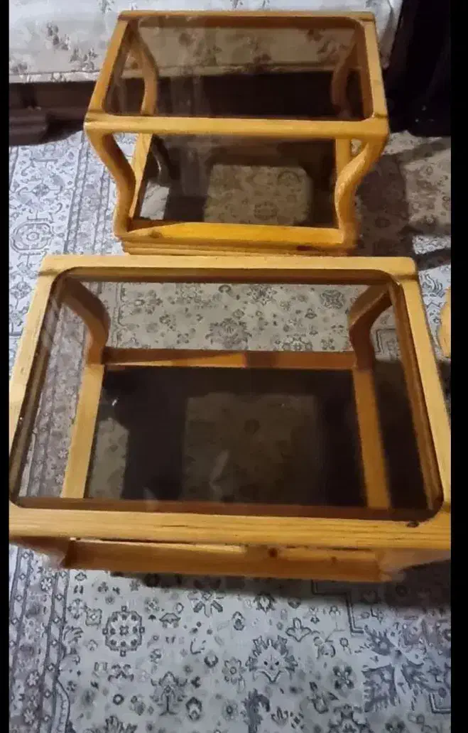 ۳ عدد میز  یا جلو مبلی عسلی|مبلمان خانگی و میز عسلی|خوی, |دیوار