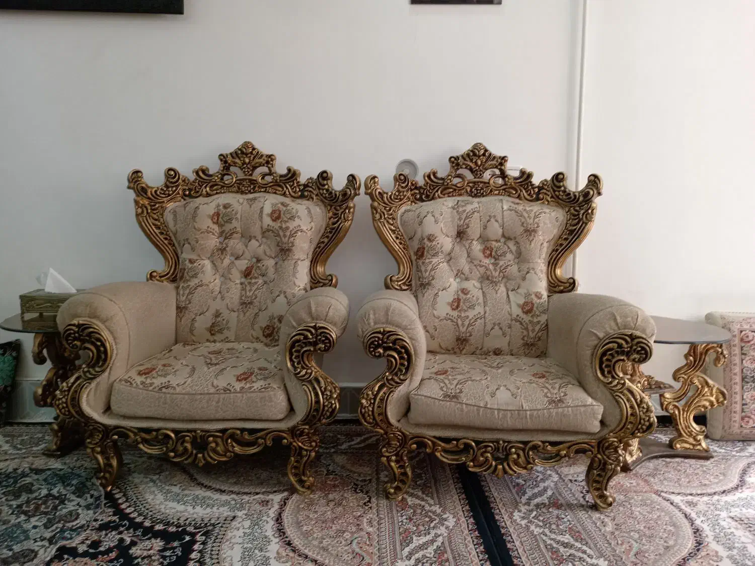 مبلمان 9 نفره سلطنتی|مبلمان خانگی و میز عسلی|تربت‌حیدریه, ابوذر|دیوار