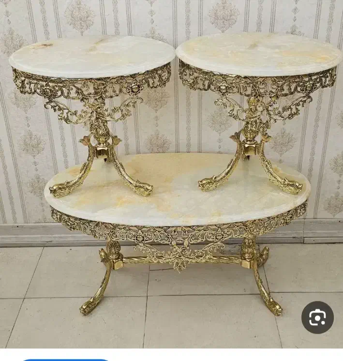 میز جلومبلی برنز و برنزی افتابگردان سنگین|مبلمان خانگی و میز عسلی|ارومیه, |دیوار