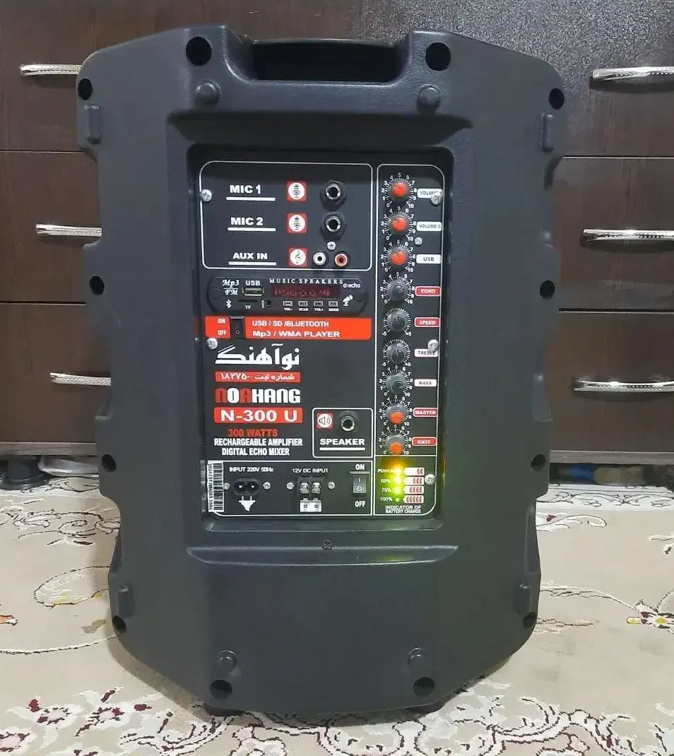 اکوهمراه۱۲اینچ نوآهنگ مدل N300|پخشکننده همراه|بجنورد, |دیوار