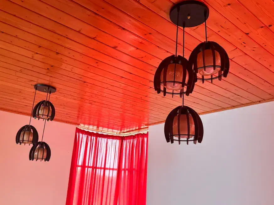 لوستر چوبی|لوستر و چراغ آویز|نوشهر, |دیوار