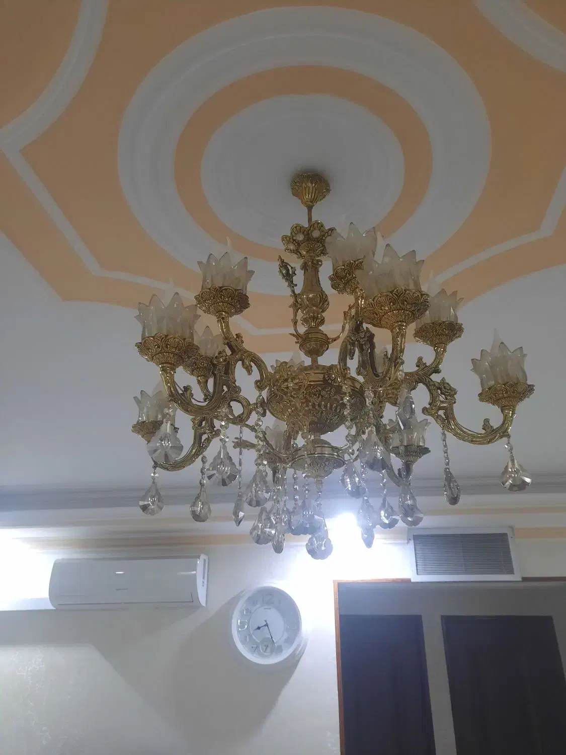 لوستر برنجی|لوستر و چراغ آویز|پاکدشت, پاکدشت (مامازند)|دیوار