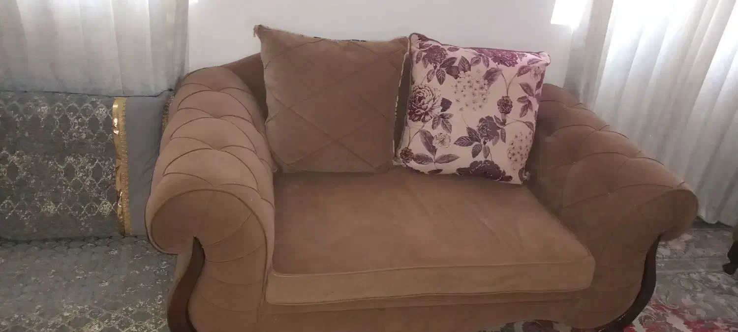 مبل ۷ نفره کار کرده|مبلمان خانگی و میز عسلی|فاریاب, |دیوار