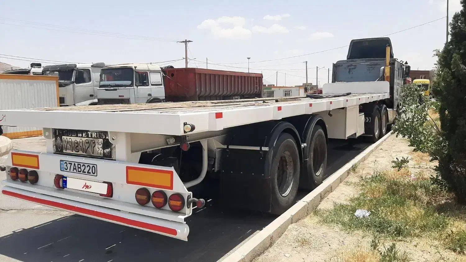 تریلی کفی ۱۲۶۰|خودرو سنگین|ابریشم, |دیوار