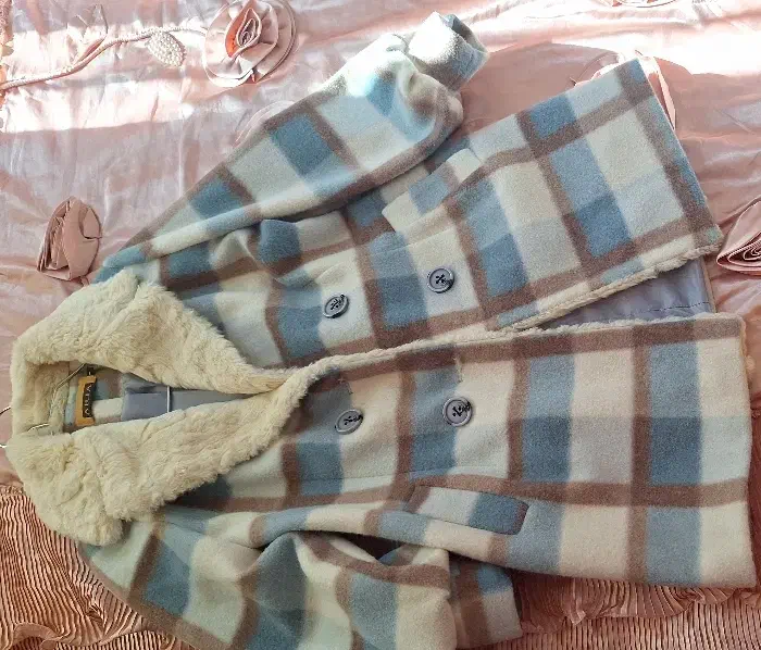 پالتو فوتر آبی آسمانی نسکافه ای|لباس|میانه, |دیوار