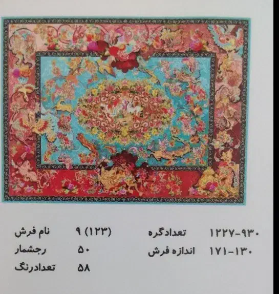 تابلوفرش چله ابریشم|تابلو فرش|کرمانشاه, |دیوار