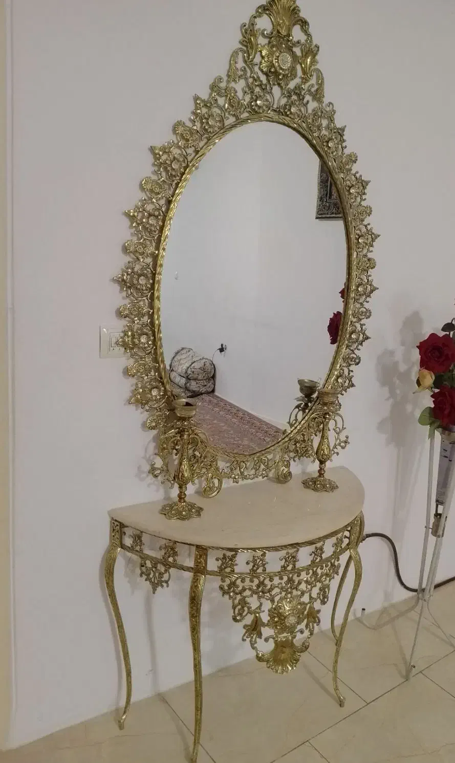 آینه کنسول برنز|بوفه، ویترین، کنسول|بومهن, |دیوار