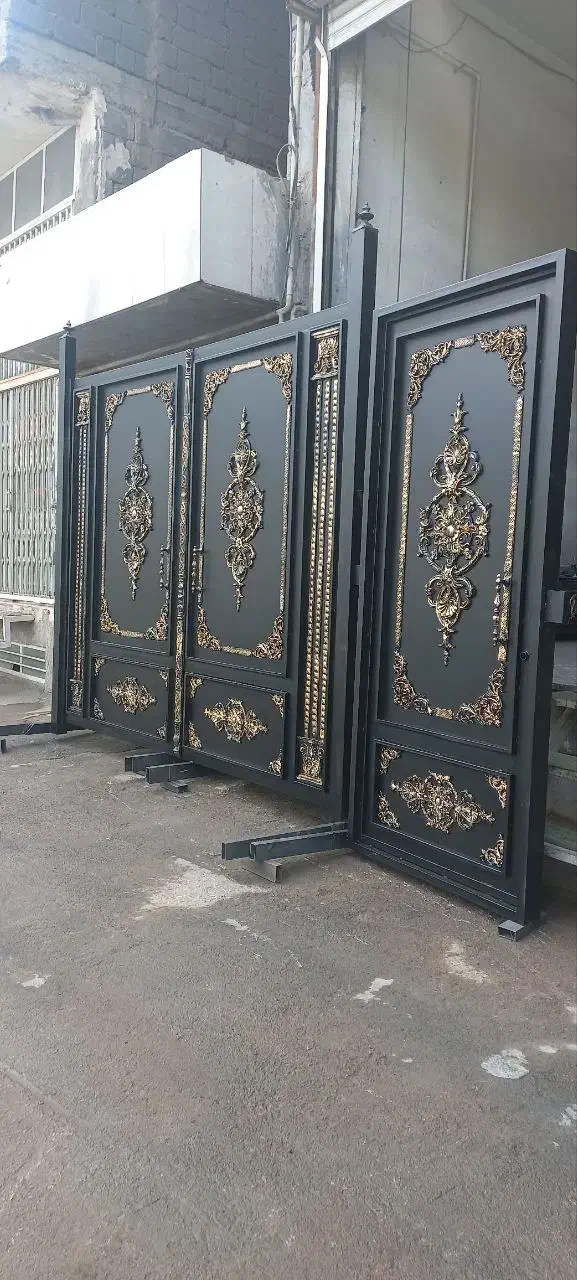 درب فرفورژه.درب باغ.درب حیاط.درب اهنی|مصالح و تجهیزات ساختمان|خمینیشهر, |دیوار