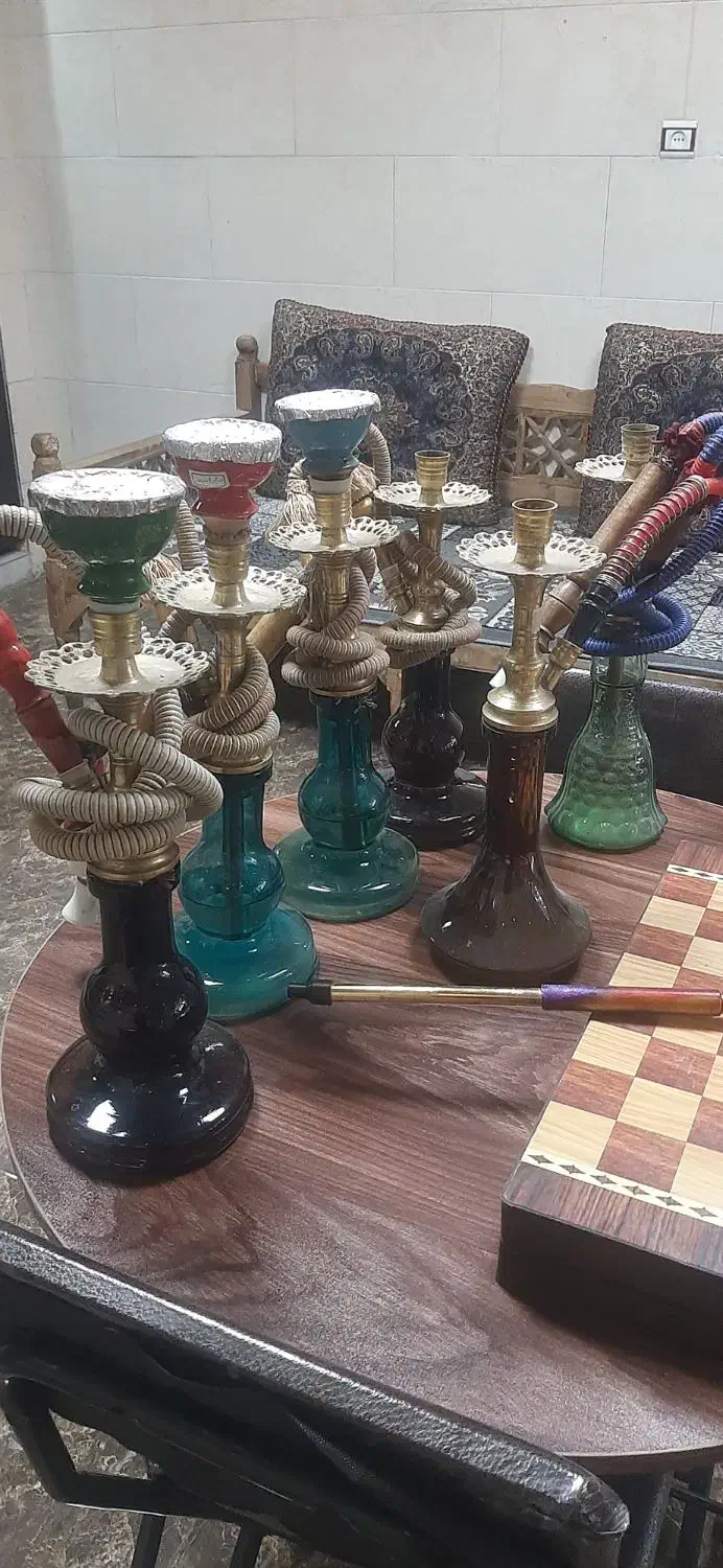 ۷عددقلیان برنجی|صنایع دستی و سایر لوازم تزئینی|قرچک, زیبا شهر|دیوار