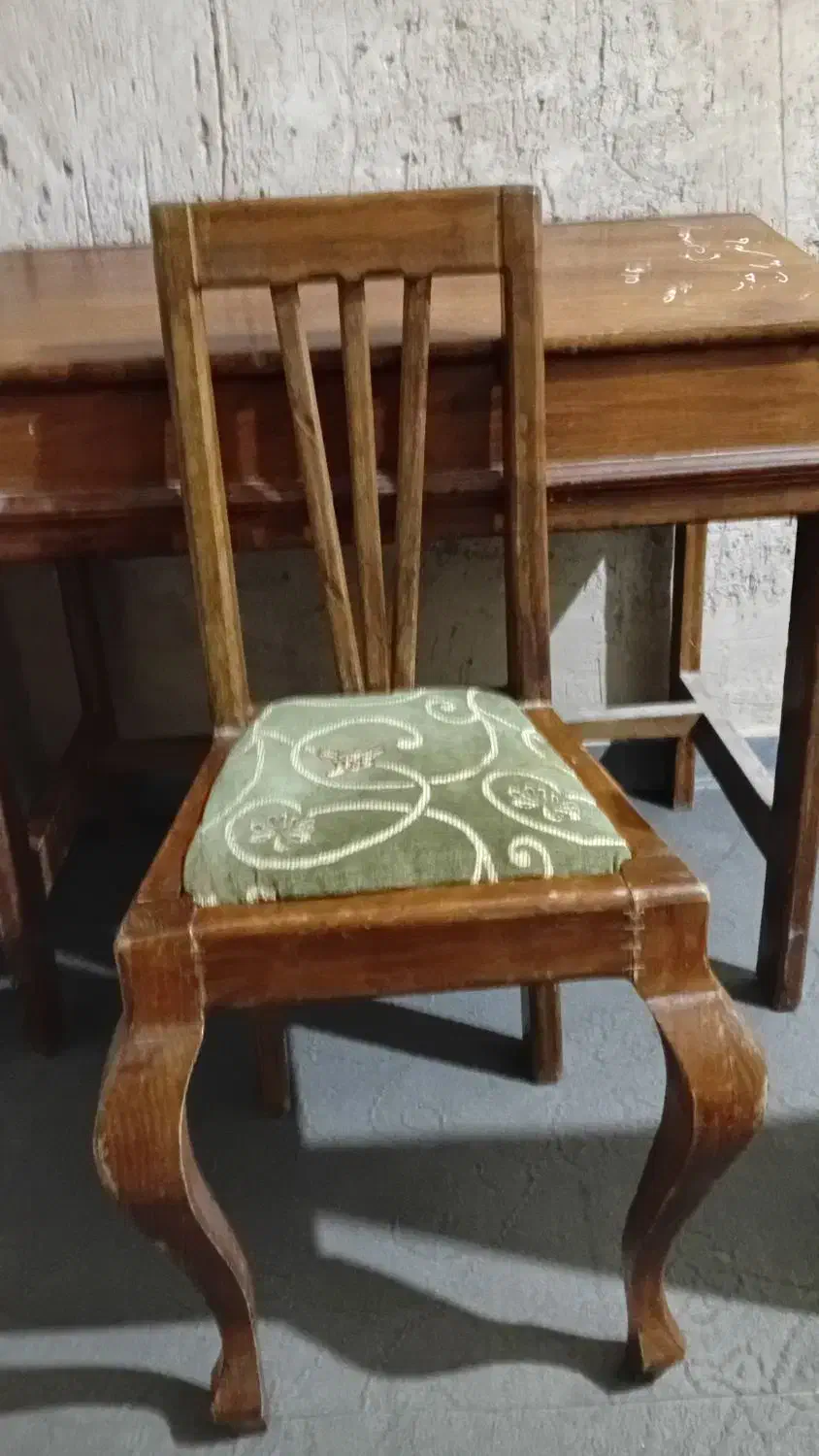 میزوصندلی چوبی دست ساز|میز و صندلی غذاخوری|بهار, |دیوار