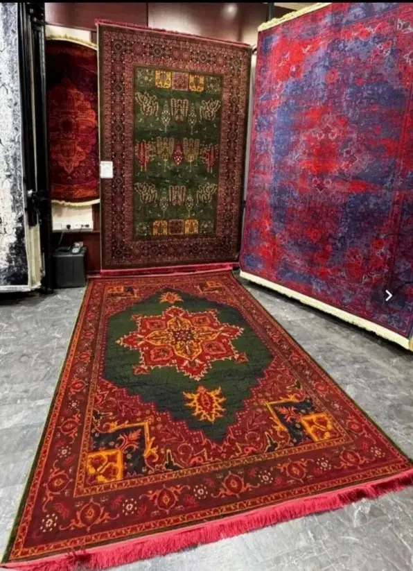 فرش نقش جشنواره ۱۲متری سورمه ای کرم|فرش|شیراز, رکن‌آباد|دیوار