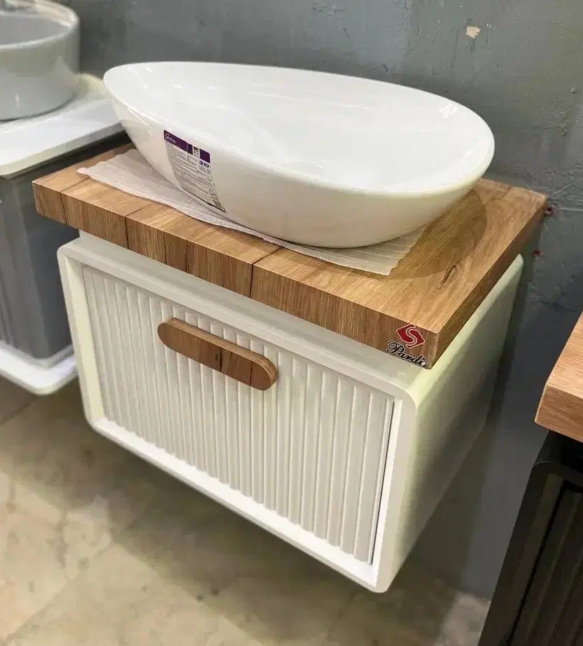 روشویی بامبو سفید ،چوب|لوازم سرویس بهداشتی|اصفهان, سرچشمه|دیوار