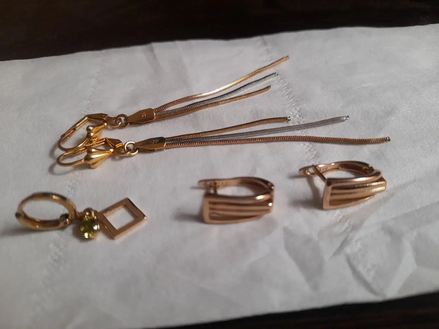 گوشواره ژوپینگ دو جفت و یک تک|بدلیجات|چهارباغ, |دیوار