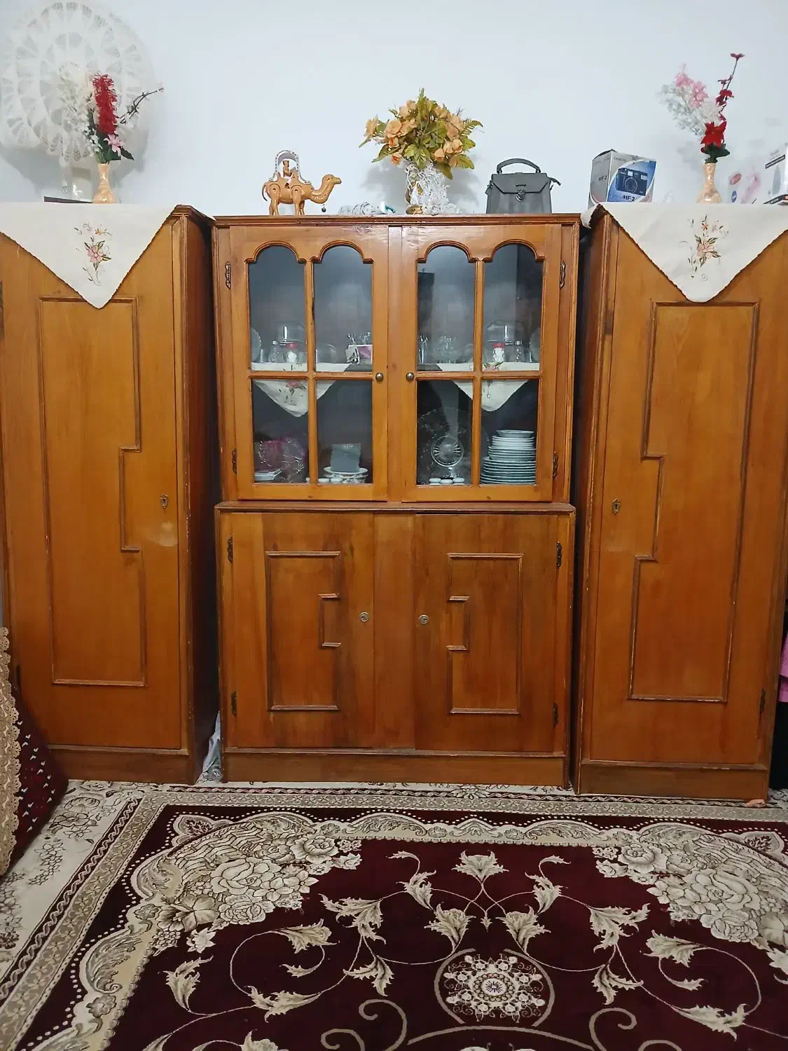 سرویس چوب|بوفه، ویترین، کنسول|قائن, |دیوار