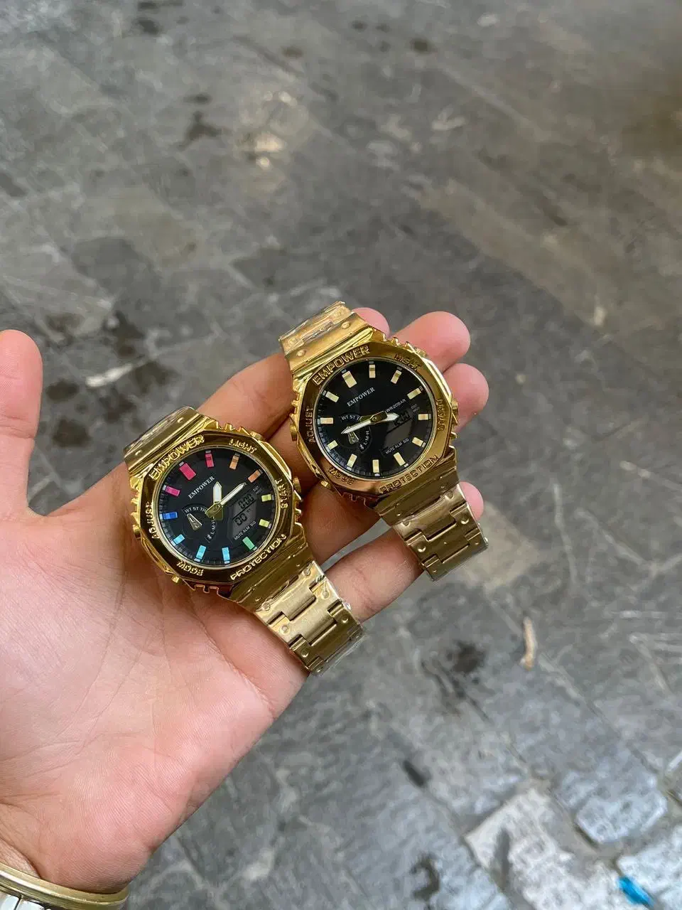 ساعت مردانه امپاور دو زمانه|ساعت|شیراز, سیاه سنگ|دیوار