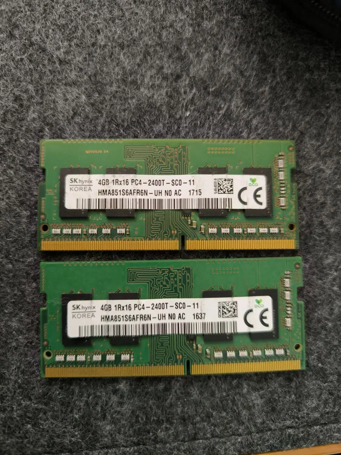 دو عدد رم SK hynix DDR4 2400T 4GB|قطعات و لوازم جانبی رایانه|تهران, چیذر|دیوار