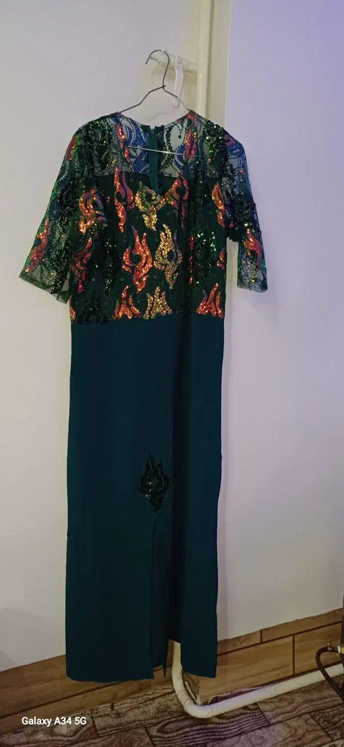 مانتو زنانه  مجلسی تمیز نو .|لباس|خوی, |دیوار