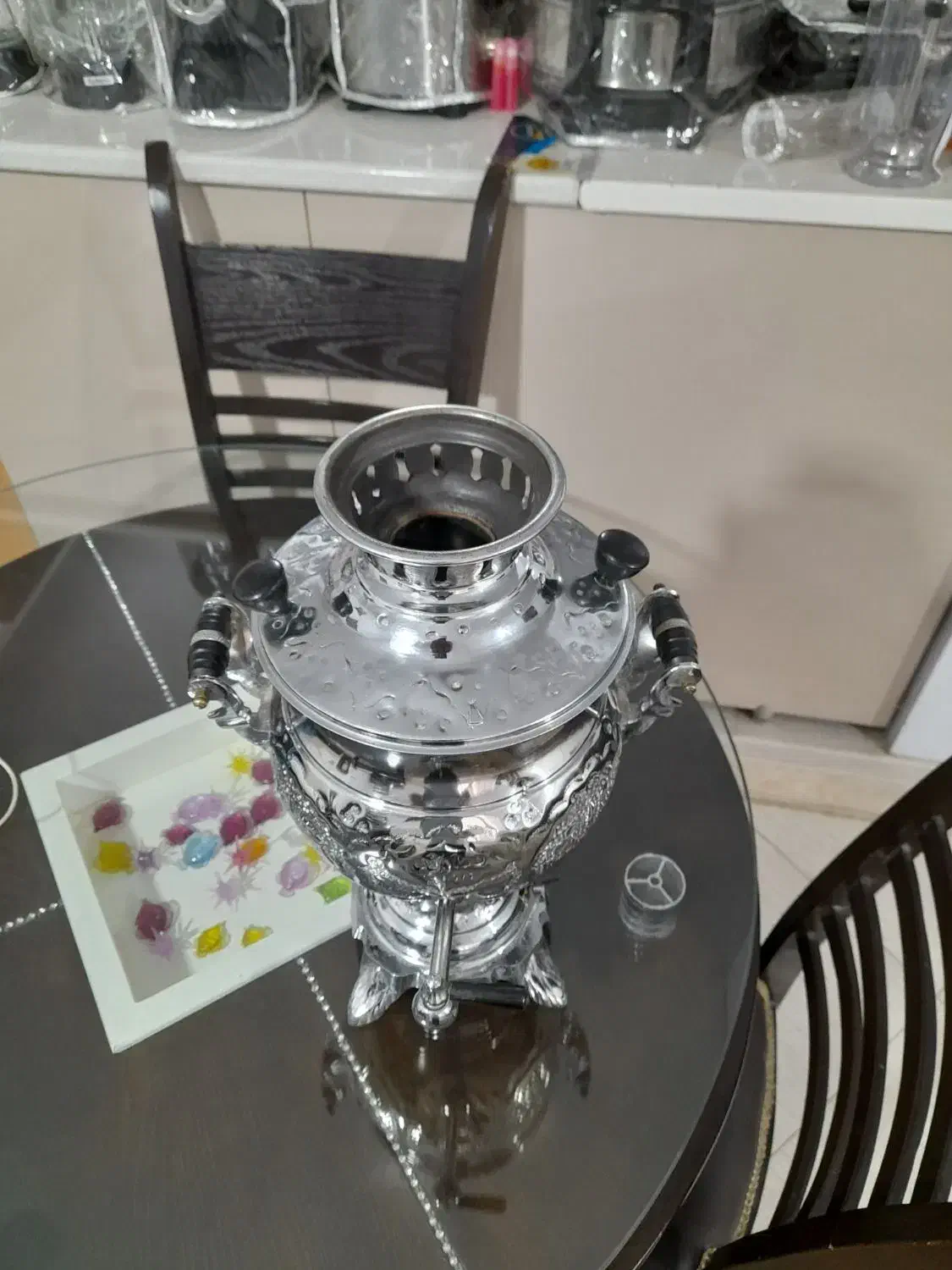 سماور گازی|کلکسیون اشیاء عتیقه|نیشابور, جمهوری|دیوار