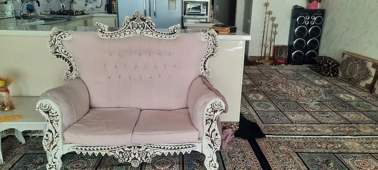 مبلمان هفت نفره،کار کرده|مبلمان خانگی و میز عسلی|رامجین, |دیوار