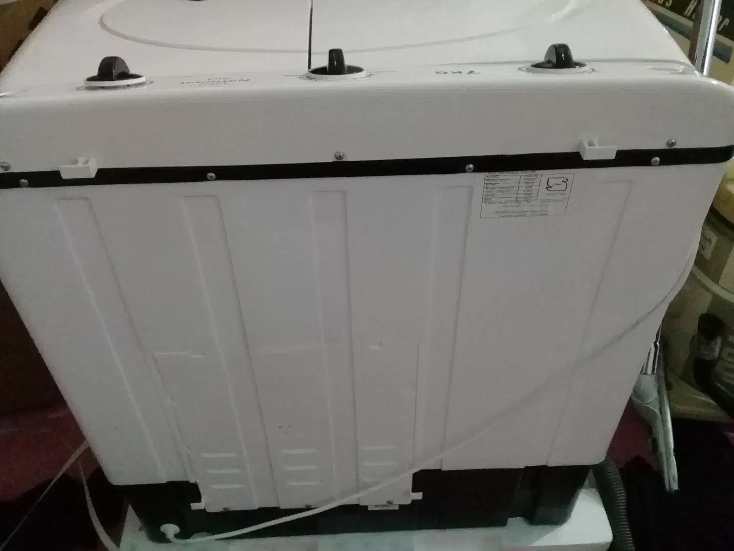 فروش لباس شویی دو قلویی ناسیونال|ماشین لباسشویی و خشککن لباس|فارسان, |دیوار