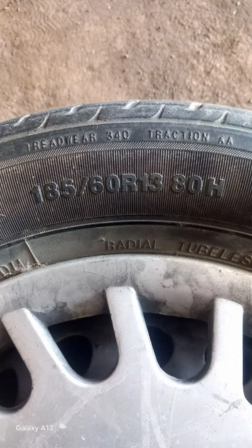 یک عدد رینگ و لاستیک تیبا|قطعات یدکی و لوازم جانبی|خان ببین, |دیوار