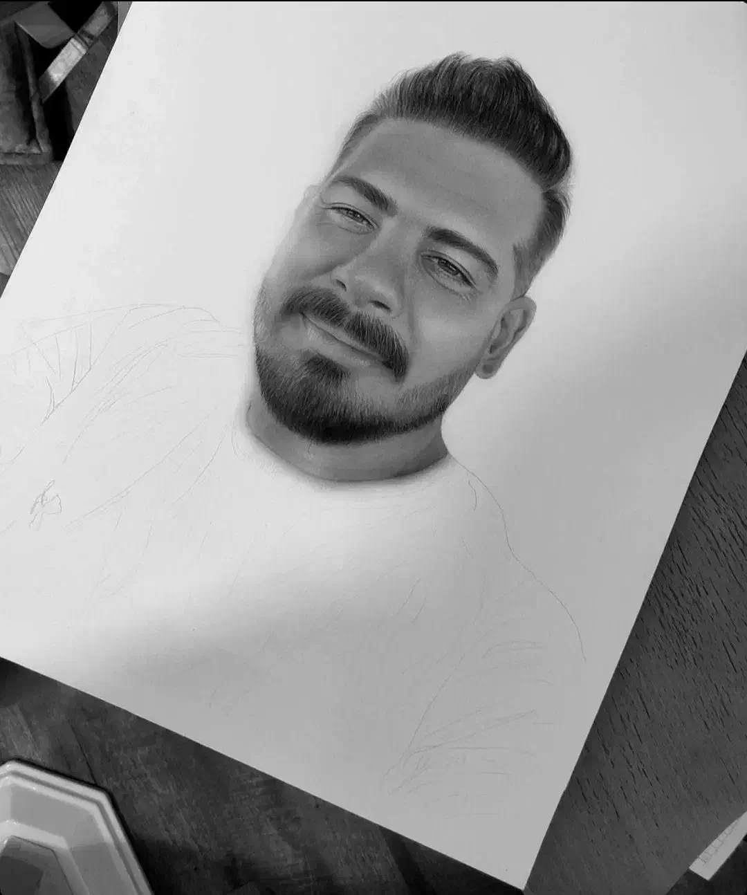 چهره سیاهقلم|تابلو، نقاشی، عکس|بندرعباس, |دیوار