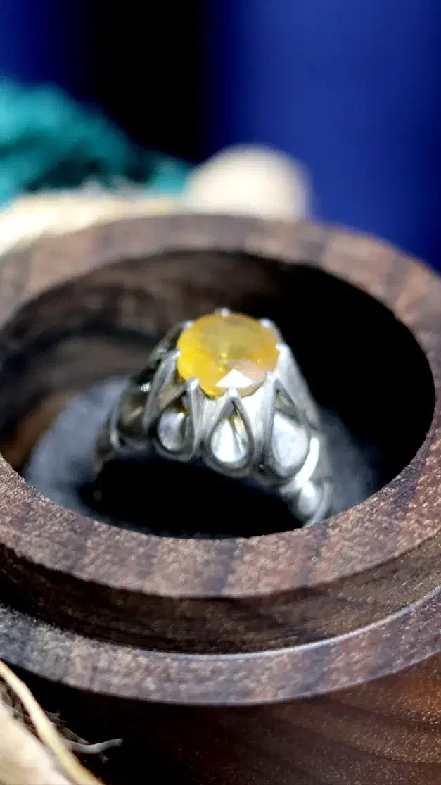 انگشتر یاقوت زرد (با ضمانت اصلیت سنگ)|جواهرات|قم, زمان زاده|دیوار