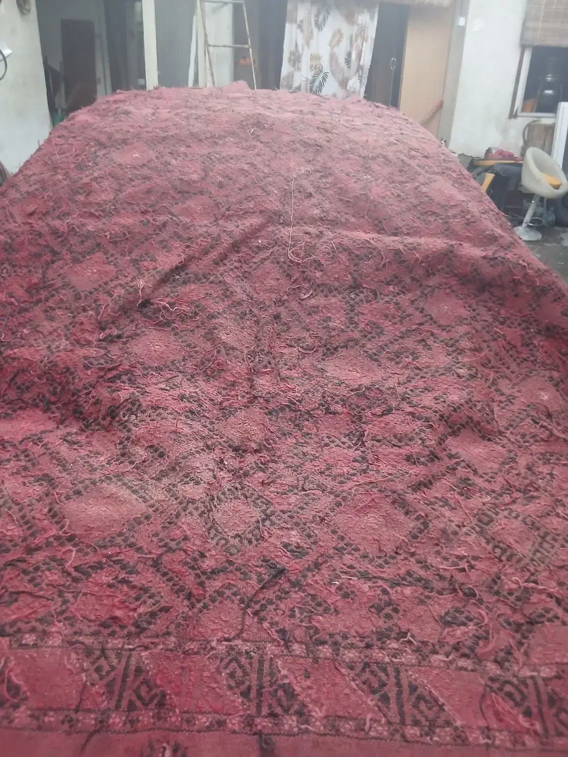 جاجیم یا پلاس محلی دست بافت|گلیم، جاجیم، گبه|گرگان, |دیوار