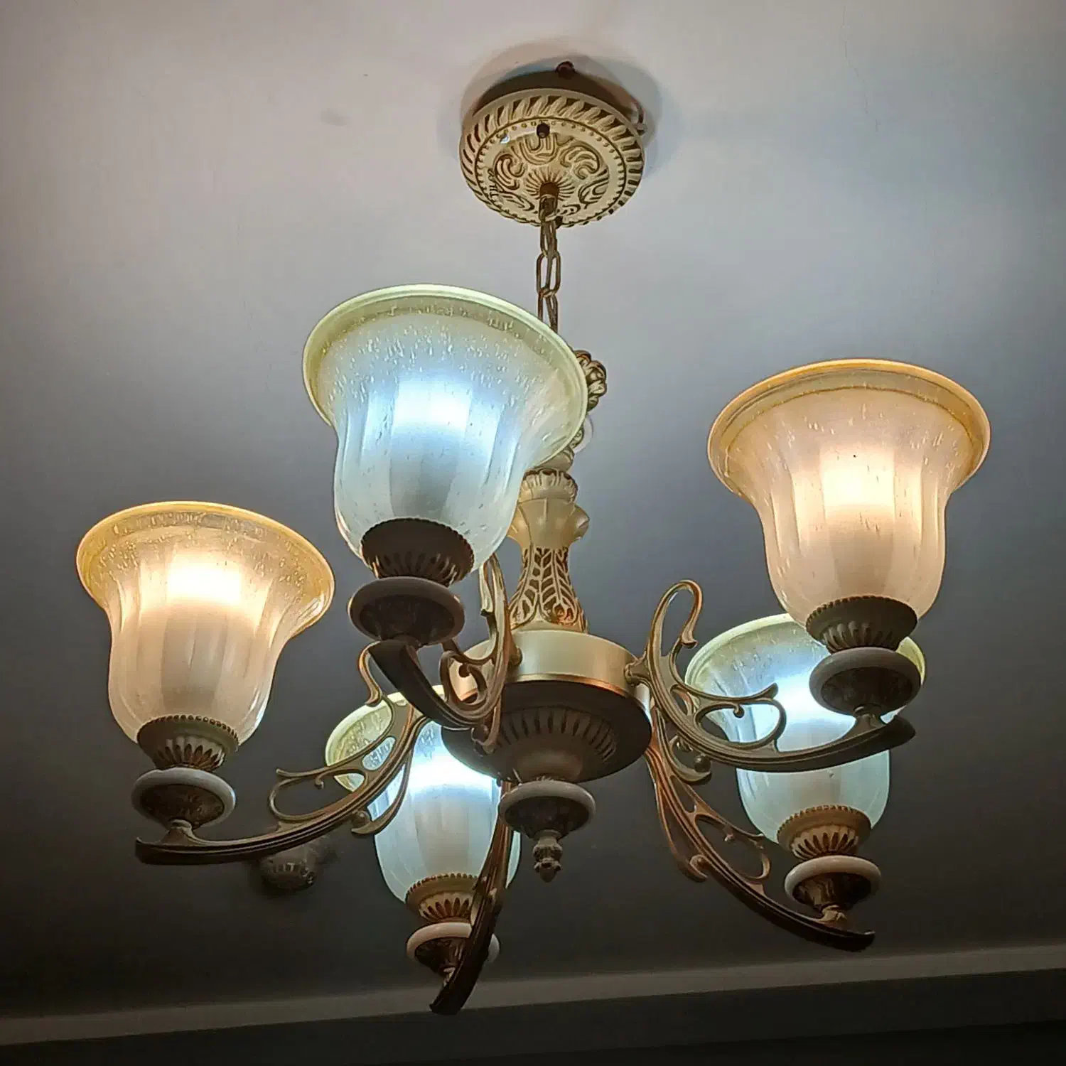 لوستر پنج شاخه|لوستر و چراغ آویز|پردیس, فاز ۱۱|دیوار