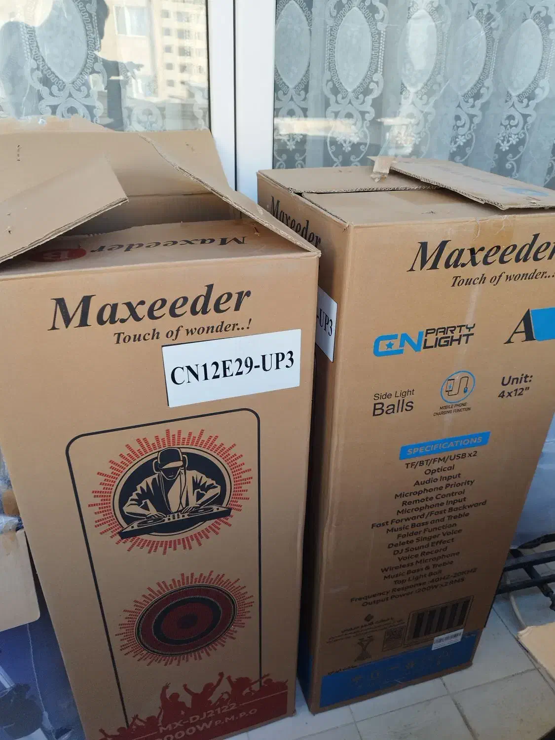 کارتون تلویزیون ۵۵ اینچ Daewoo و اسپیکر مکسیدر|تلویزیون و پروژکتور|کرمانشاه, |دیوار