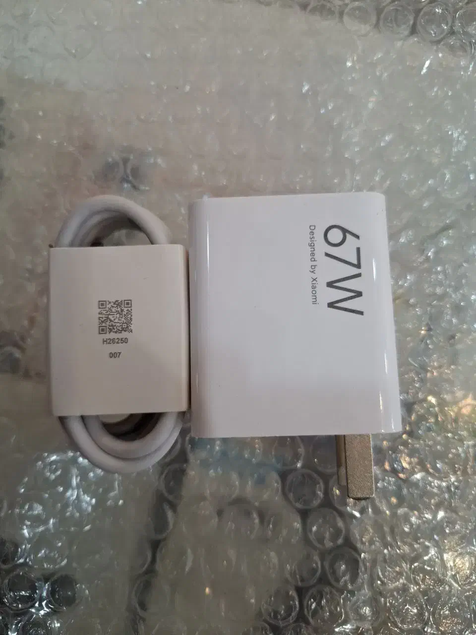 شارژر 67وات سرکارتنی شیائومی با کابل سرجعبه|لوازم جانبی موبایل و تبلت|قم, چهار مردان|دیوار