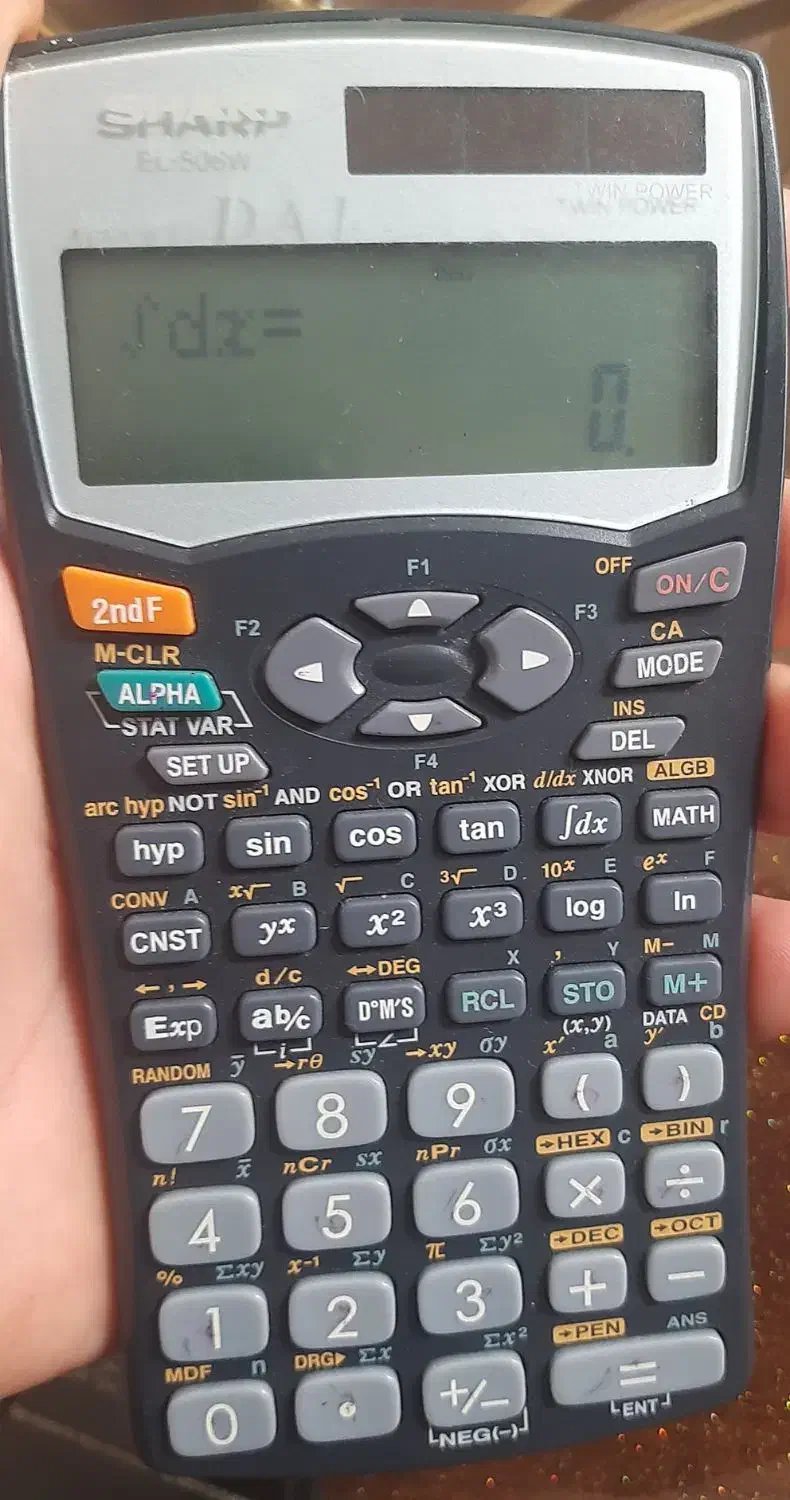 ماشین حساب مهندسیsharp EL-506w|لوازم التحریر|محمدیه-قزوین, |دیوار