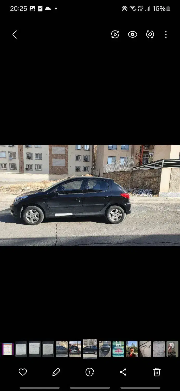 پژو ۲۰۷ مدل ۱۴۰۱، سقف فلز ، بسیار تمیز|خودرو سواری و وانت|اراک, |دیوار