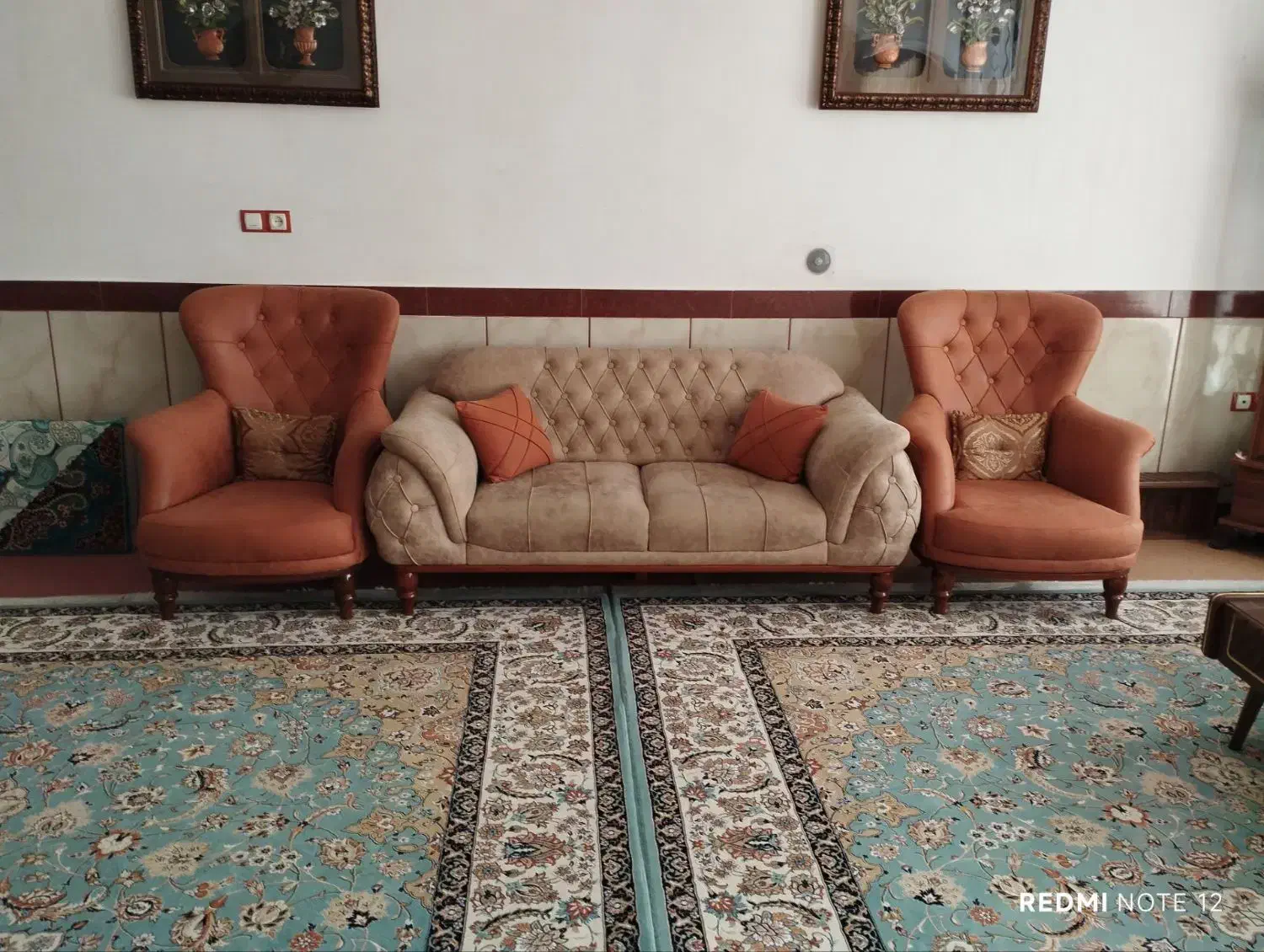 مبل راحتی ۷نفره|مبلمان خانگی و میز عسلی|صحنه, |دیوار