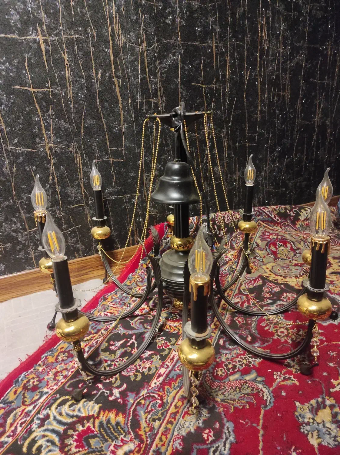 لوستر 8 شعله سلطنتی|لوستر و چراغ آویز|اسلامشهر, شهرک احمدیه|دیوار