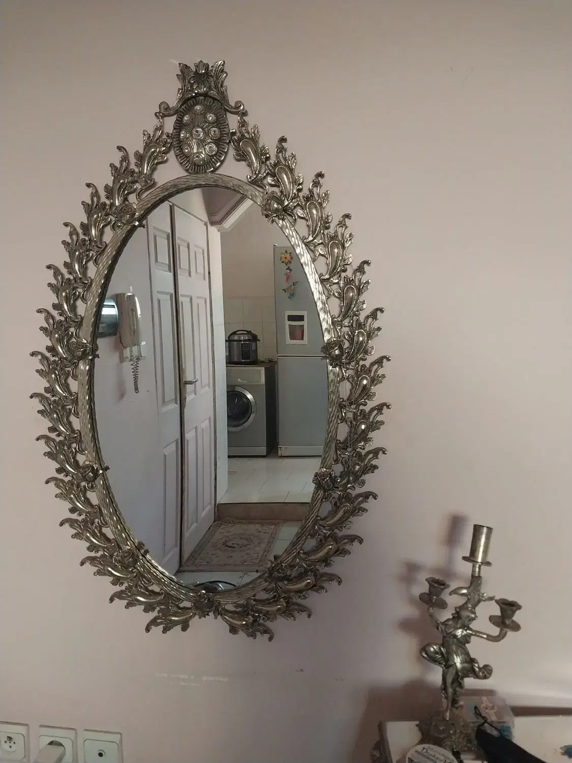 آینه ی برنز خورشیدی سنگین وزن|آینه|تبریز, |دیوار