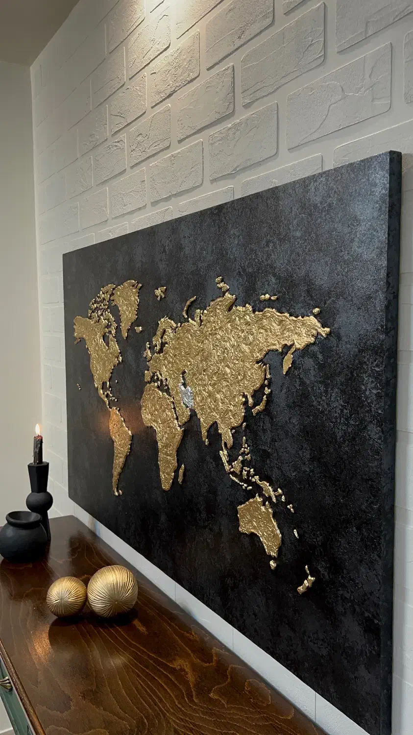 تابلوی جهان برجسته با ایران برجسته‌ی مجزا|تابلو، نقاشی، عکس|تهران, شهرک غرب|دیوار