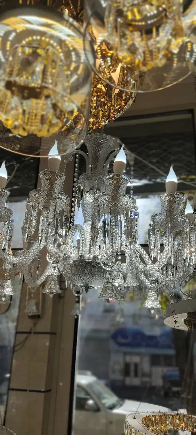 لوستر باکارات وارداتی لوستر شاخه کریستالی زیر قیمت|لوستر و چراغ آویز|اهر, |دیوار