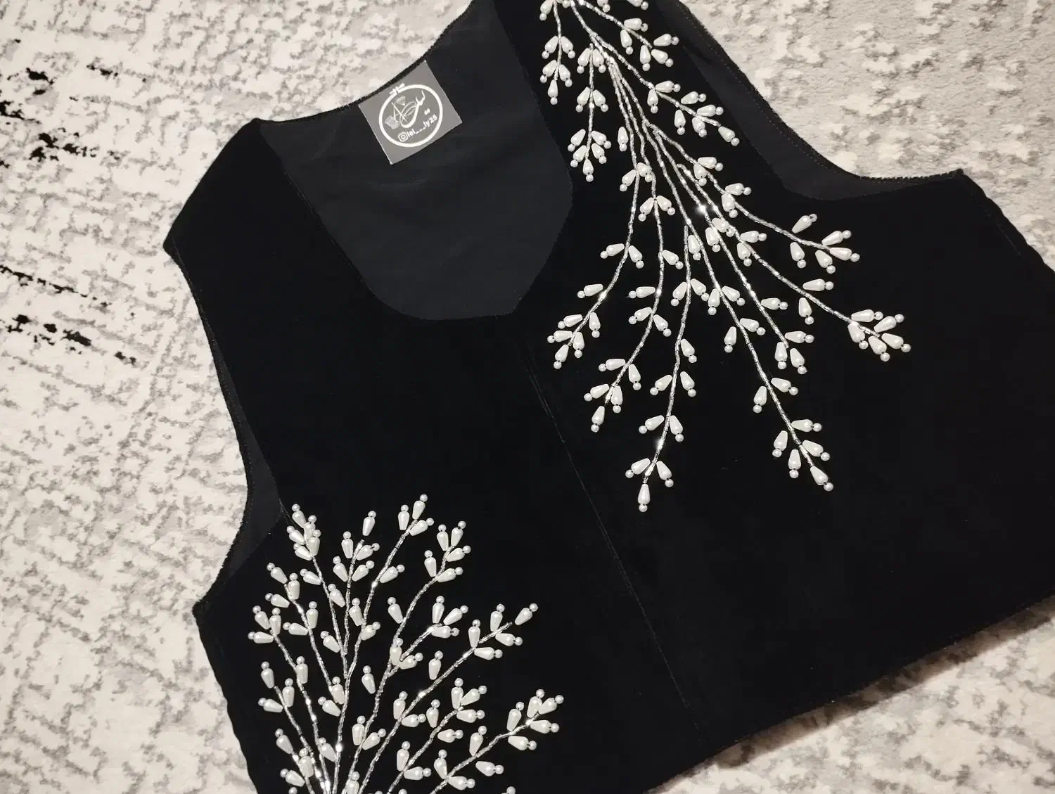 جلیقه وست مجلسی زنانه جواهر دوزی یلدایی مرواریدی|لباس|شیراز, شهرک ترکان|دیوار