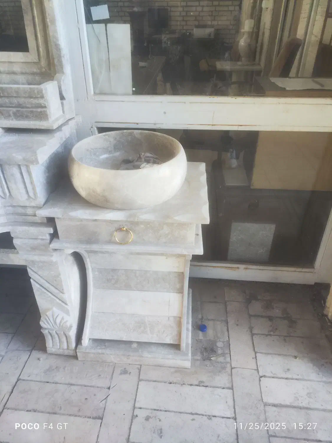 روشویی سنگی سنگ پرشین|لوازم سرویس بهداشتی|فشاپویه, |دیوار