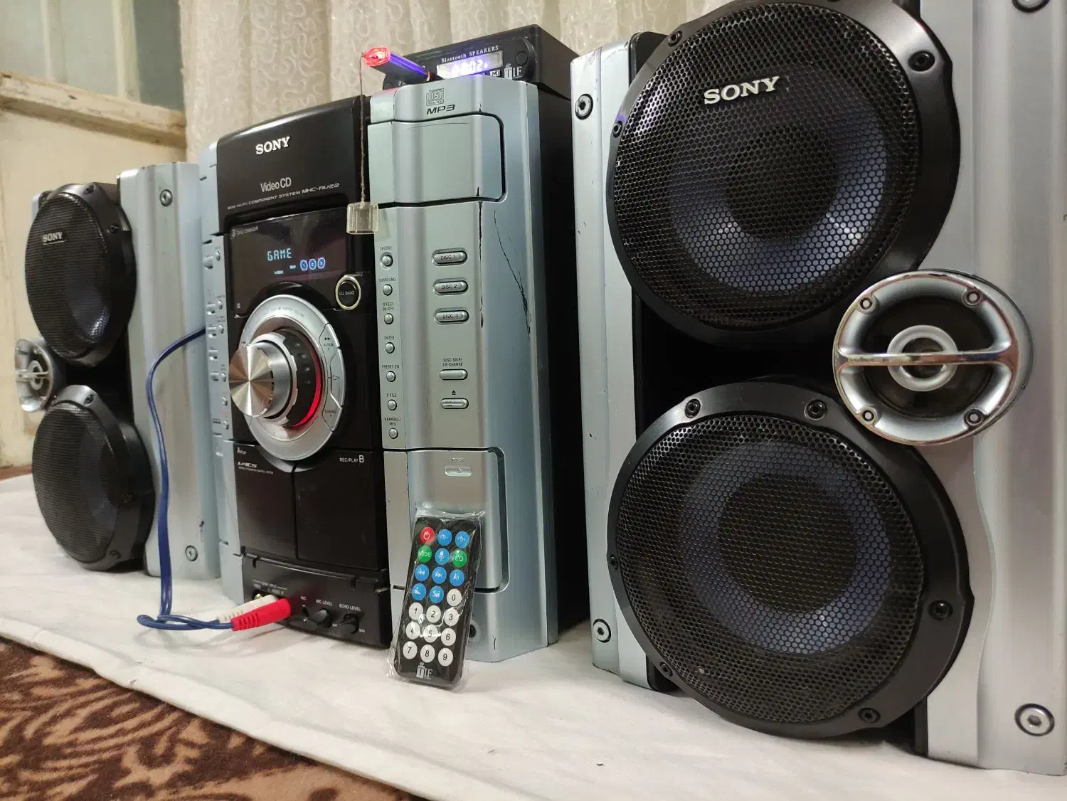 ضبط باند سونی 2600w  rv22 قوی فلش بلوتوث دار|سیستم صوتی خانگی|مشهد, کوی دروی|دیوار