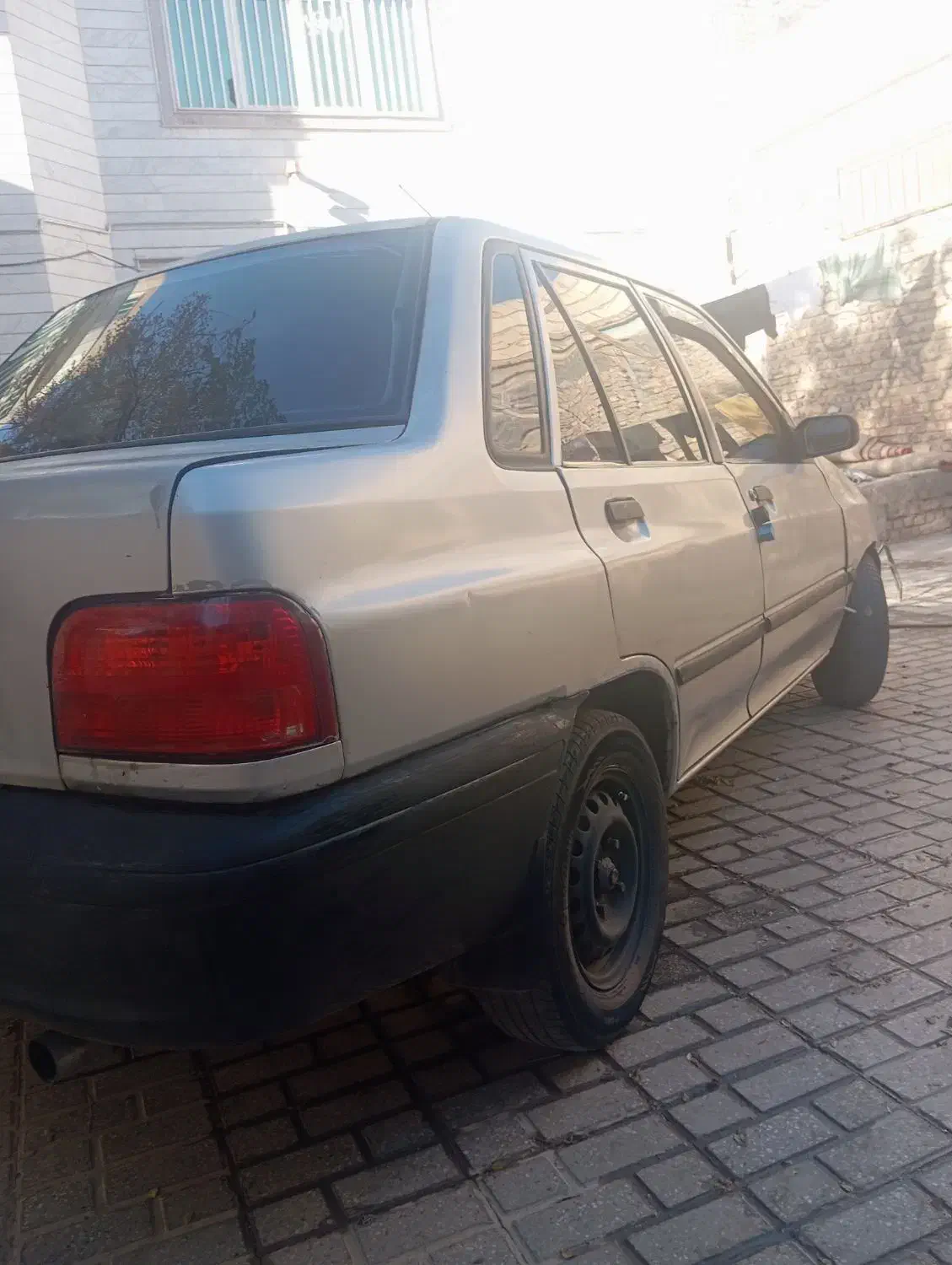 پراید مدل 85 انژکتور نقره ای دور رنگ سقف آفتاب س|خودرو سواری و وانت|تربت جام, جامی|دیوار