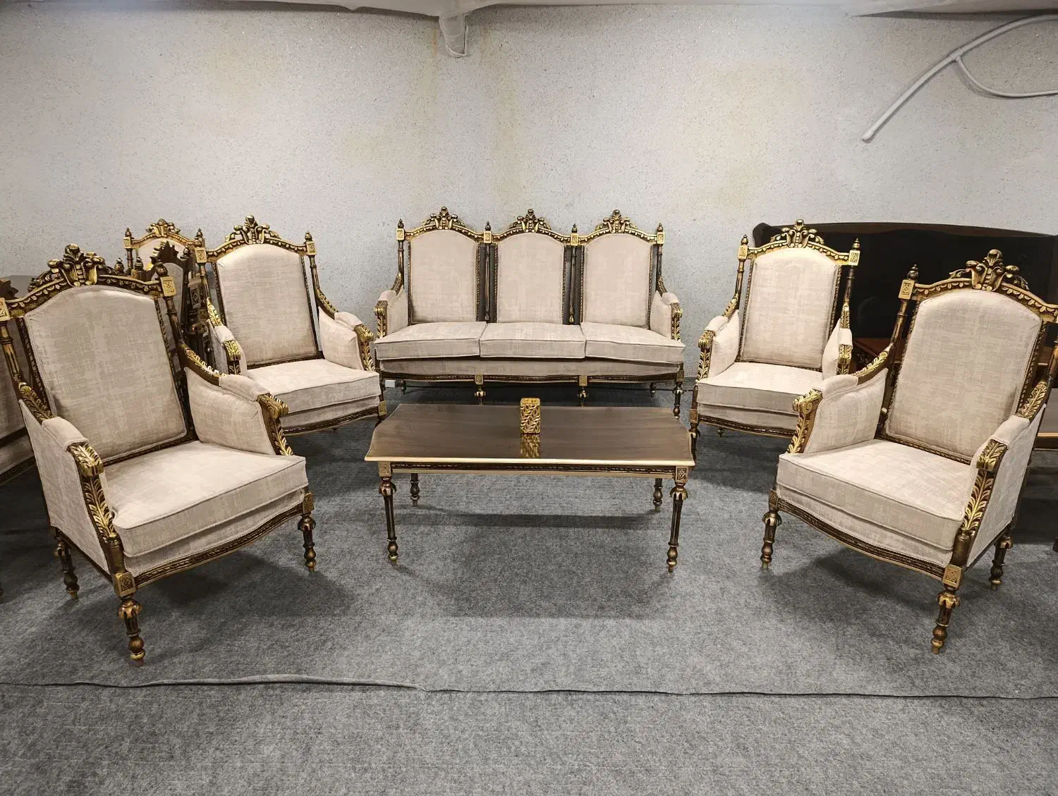 ست مبل های ۹نفره و ۷ نفره آکبند چوب روس|مبلمان خانگی و میز عسلی|کرمانشاه, |دیوار