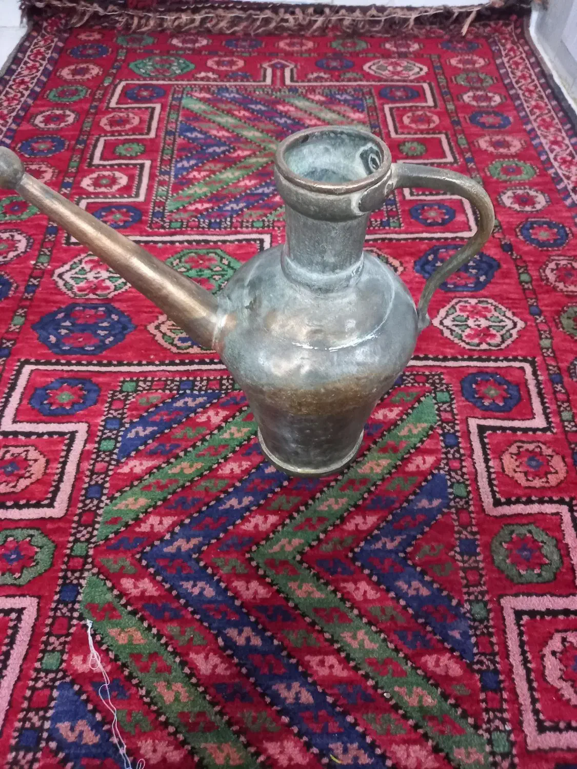 آفتابه مسی سالم وقدیمی|کلکسیون اشیاء عتیقه|بجنورد, |دیوار