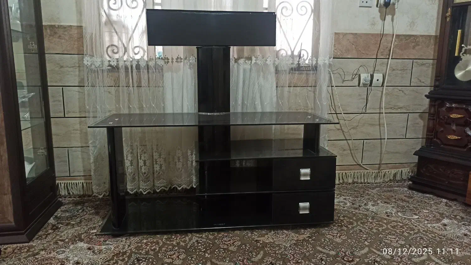 میز شیشه ای تلویزیون|میز تلویزیون|شوشتر, |دیوار