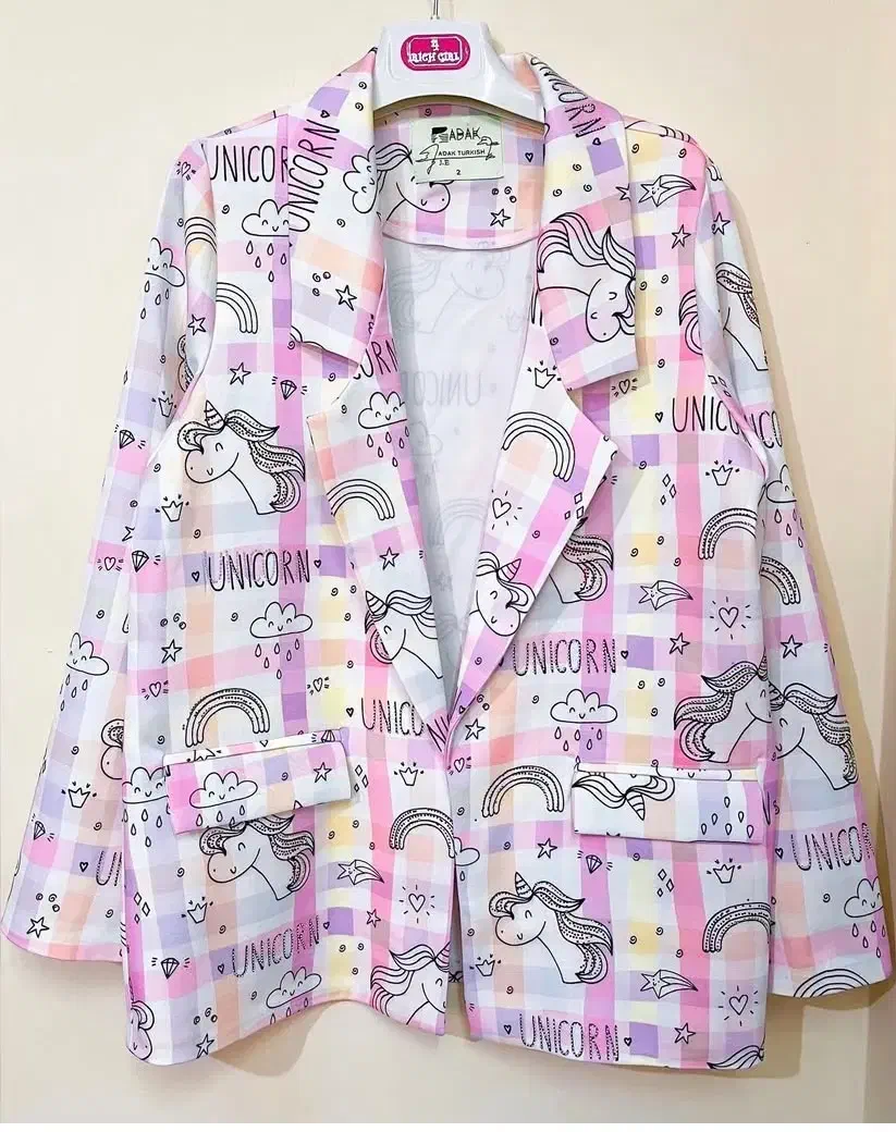 کت چارخونه یونیکورنی نگین دار|لباس|قم, حنیف نژاد|دیوار