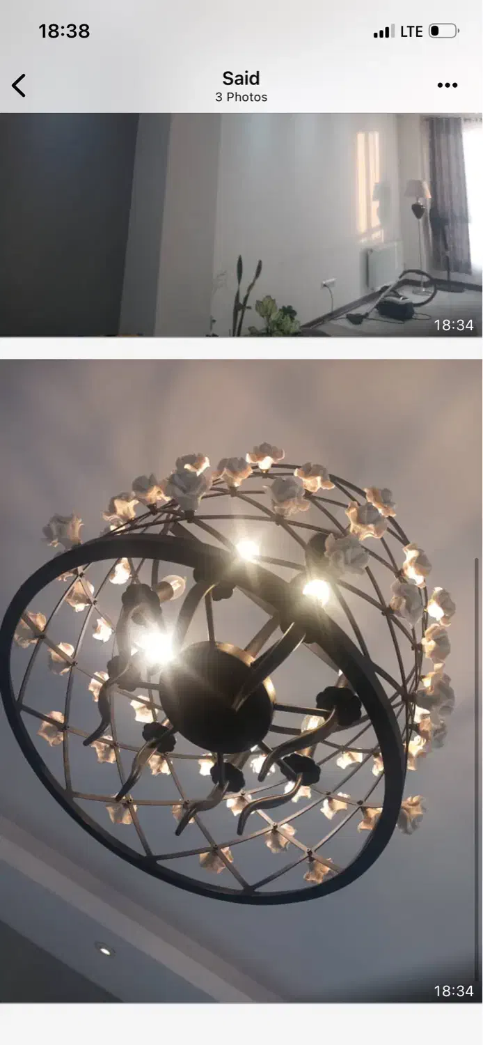 ۵ عدد لوستر مدرن همه باهم ۸ملیون|لوستر و چراغ آویز|پرند, فاز ۶|دیوار