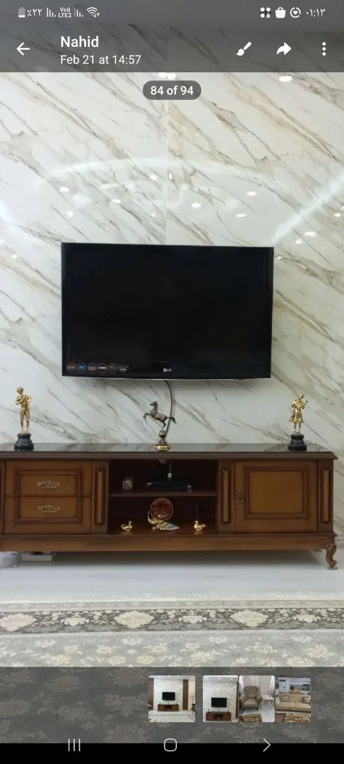 تلویزیون 42اینچ ال جی LCD|تلویزیون و پروژکتور|اردبیل, |دیوار