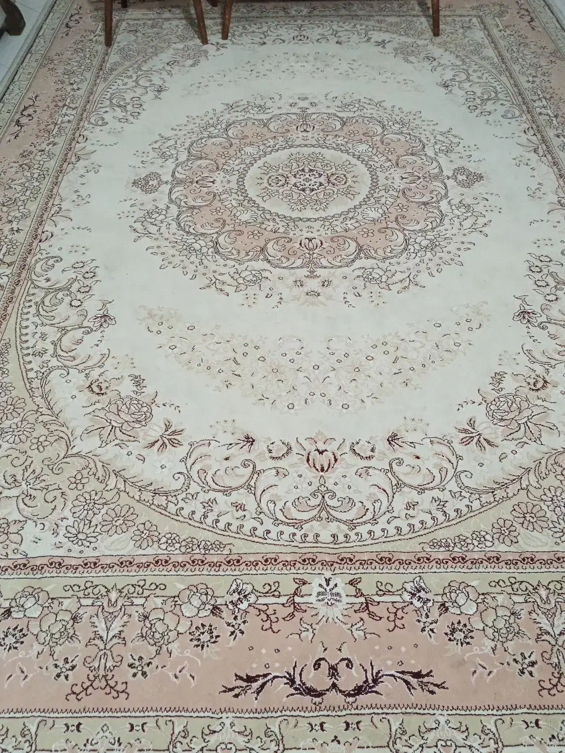 فرش ۹متری کرم|فرش|رودهن, |دیوار