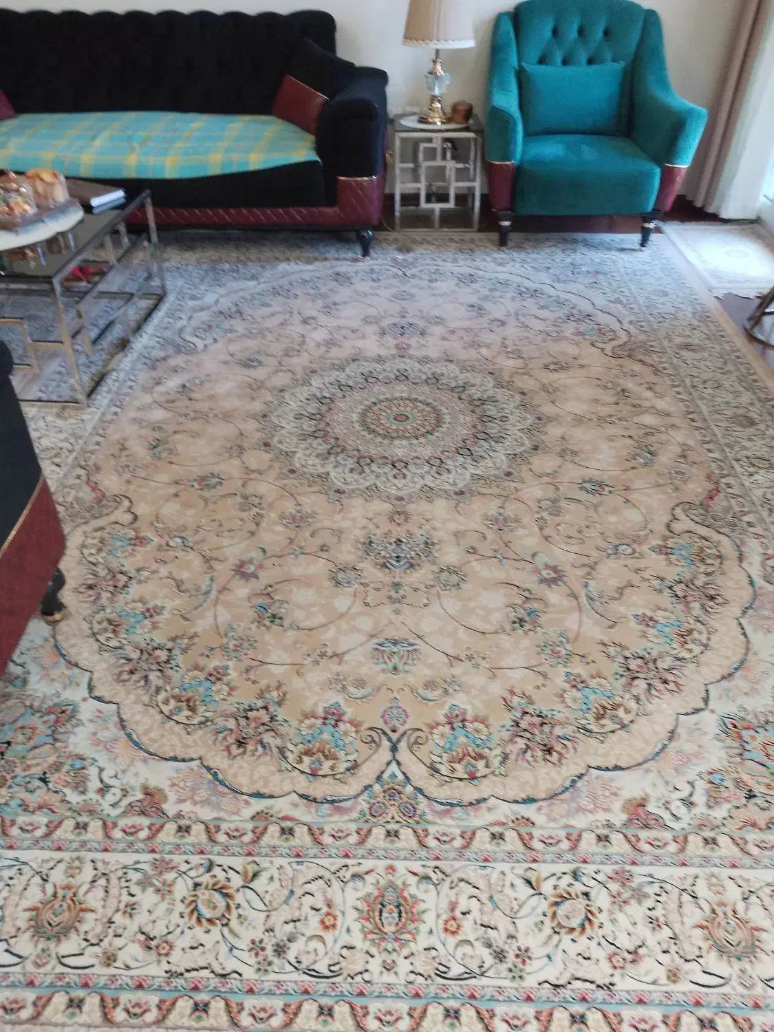 فرش تافته مشهد گل برجسته|فرش|پردیس, فاز ۴|دیوار